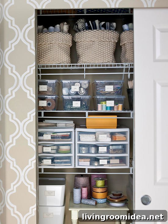 Craft Closet Organization Ideas for Small Spaces and Supplies 4 Craft Closet Organization Ideas