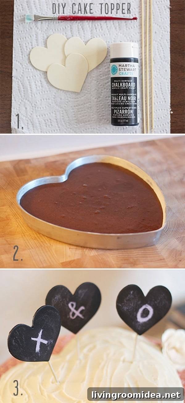 Valentine’s Day Party Ideas & DIY Cake Topper Tutorial 3 DIY Valentine's Day Cake Topper