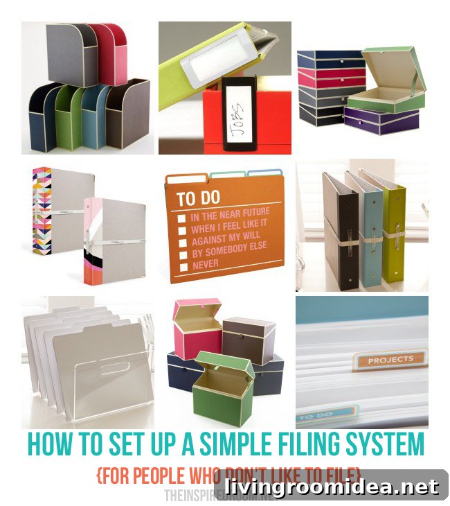 How to Set up a Simple Filing System for People Who Don't Like To File