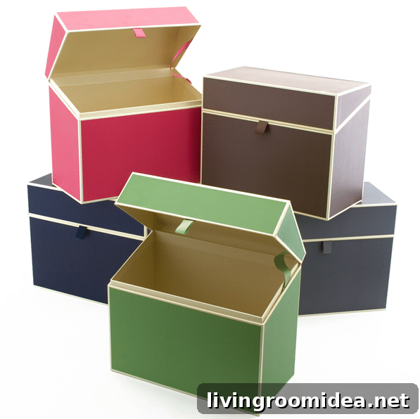 Paper Filing System Setup for People Who Hate Filing 3 filing boxes