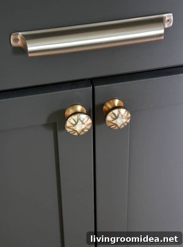 Mixing Hardware in the Kitchen - Silver and Brass