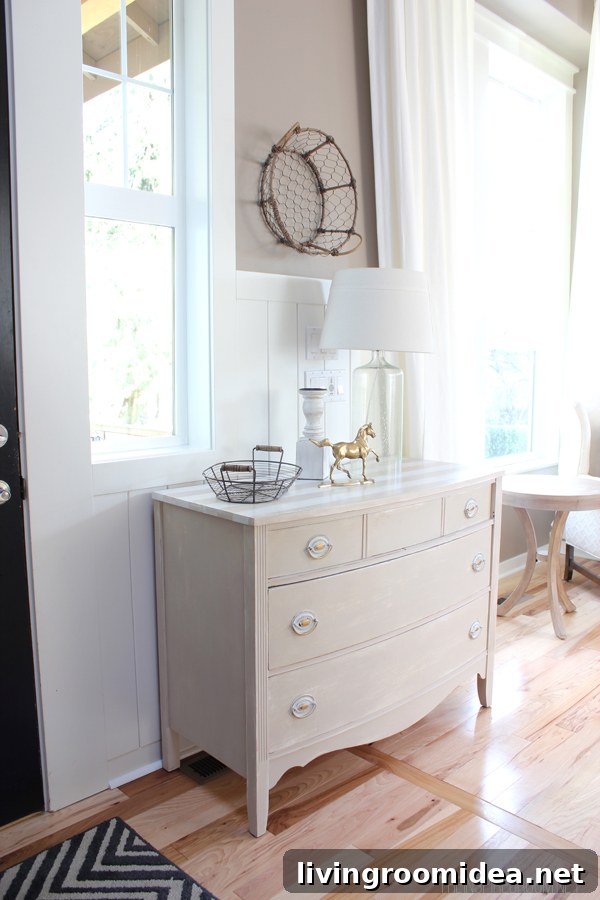 Inspiring Ways to Style Your Latest Flea Market Find 2 Entry dresser