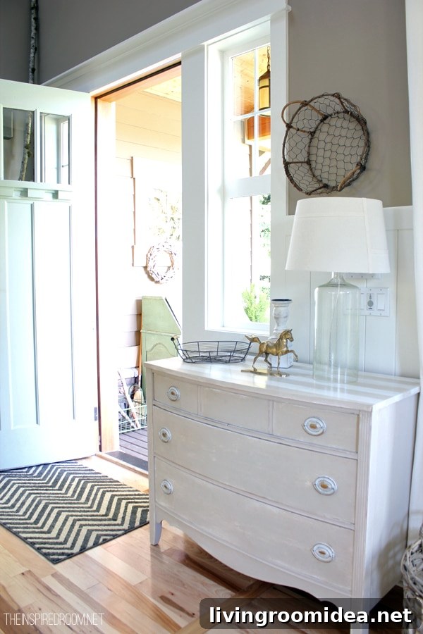 Inspiring Ways to Style Your Latest Flea Market Find 9 Dresser in Entry