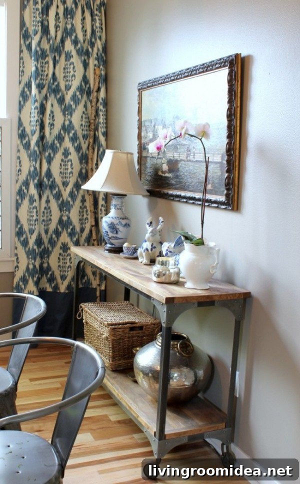 10 FAQs About Bamboo Blinds and Curtains: Care, Fit, and Style 12 The Inspired Room Dining Room Console and Ikat Curtains