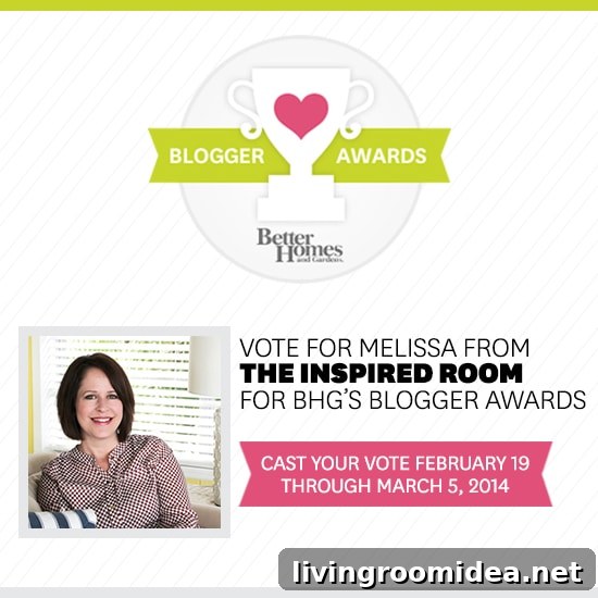 Top 5 Home Decorating Bloggers to Follow Now 3 Vote for The Inspired Room in the Home Decorating BHG blogger awards