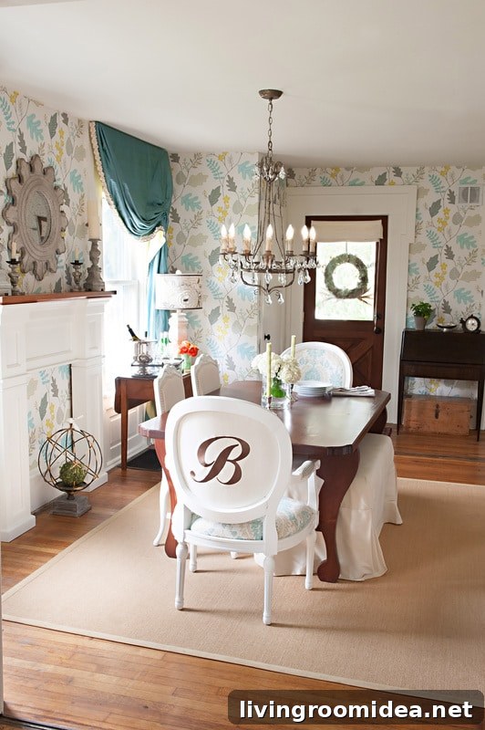 Charming Cottage Dining Room Ideas for Cozy, Dreamy Interiors 2 Elan Interiors Dining Room Design - Wallpaper