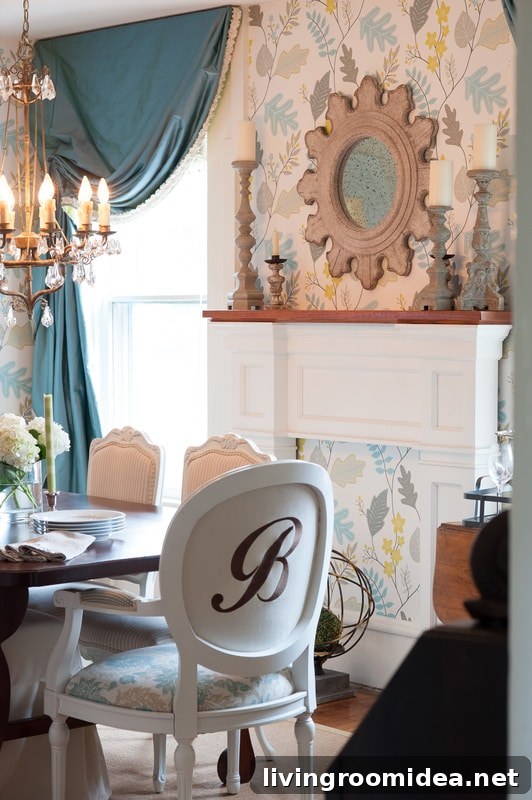 Charming Cottage Dining Room Ideas for Cozy, Dreamy Interiors 4 Elan Interiors Dining Room Wallpaper