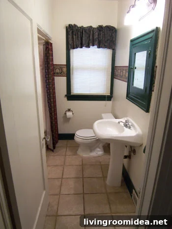 bathroom before