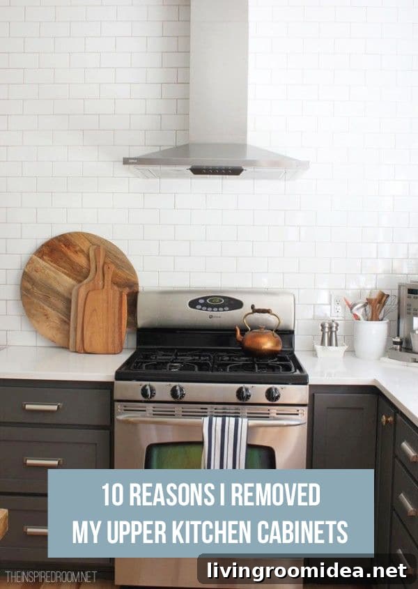 10 Reasons I Removed My Upper Kitchen Cabinets - The Inspired Room