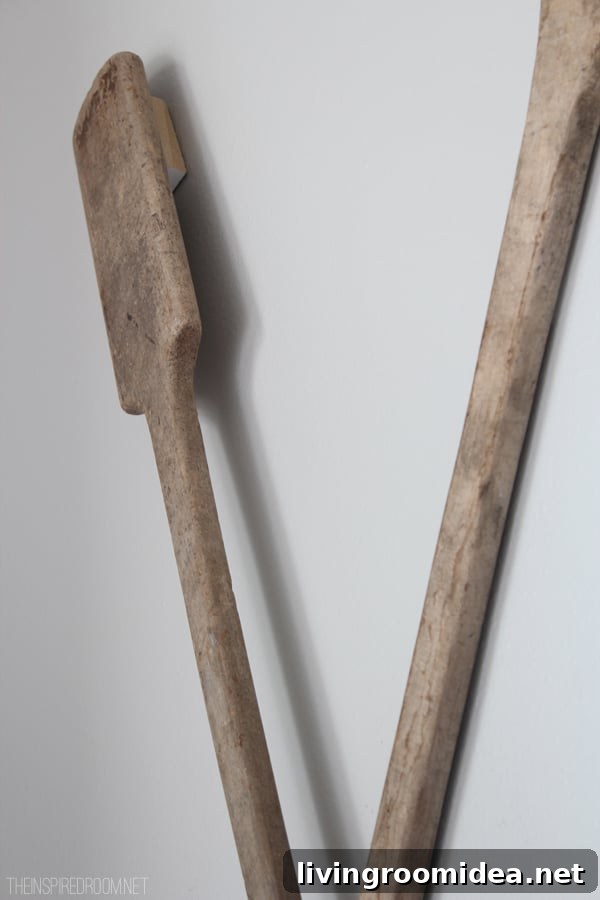 How to Hang Paddles or Oars on a Wall