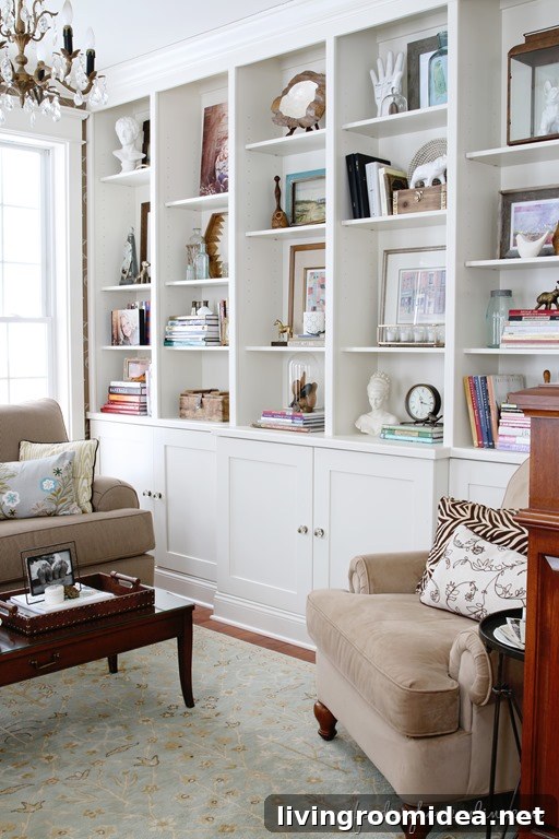 Smart Space Ideas for Small Homes: Maximize Every Square Foot 10 Living Room Built in Bookshelves