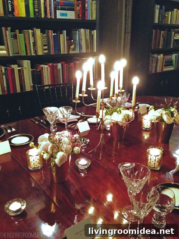 Dinner Party antique table at Christiane Lemieux SoHo Apartment