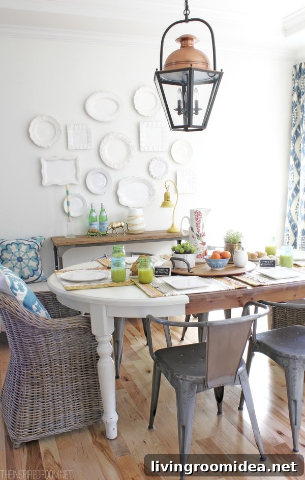 Pretty spring dining room
