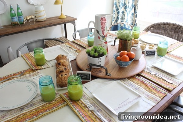 Spring Brunch Table