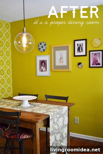 Dining room makeover detail