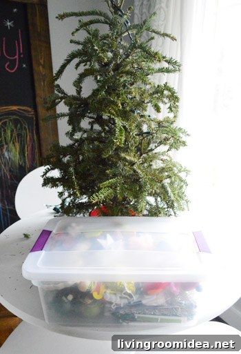 Christmas Decoration Storage Tips: Organize, Protect, and Save Space 4 Small tabletop ornament bin