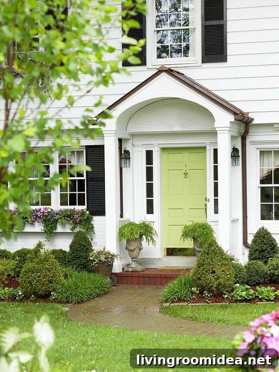 Spring Green Front Door
