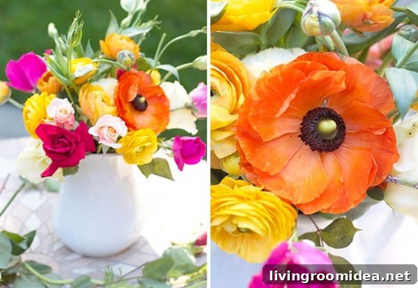 Pretty DIY Flower Arrangement