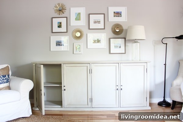 Organizing the Family Room: Space-Smart Ideas from The Not So Big House 3 Family Room Cabinet
