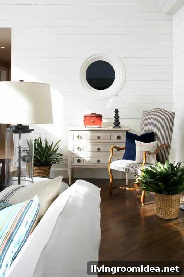 White Paneled Walls in a Massachusetts House Tour - Terrat Elms - Marblehead Residence