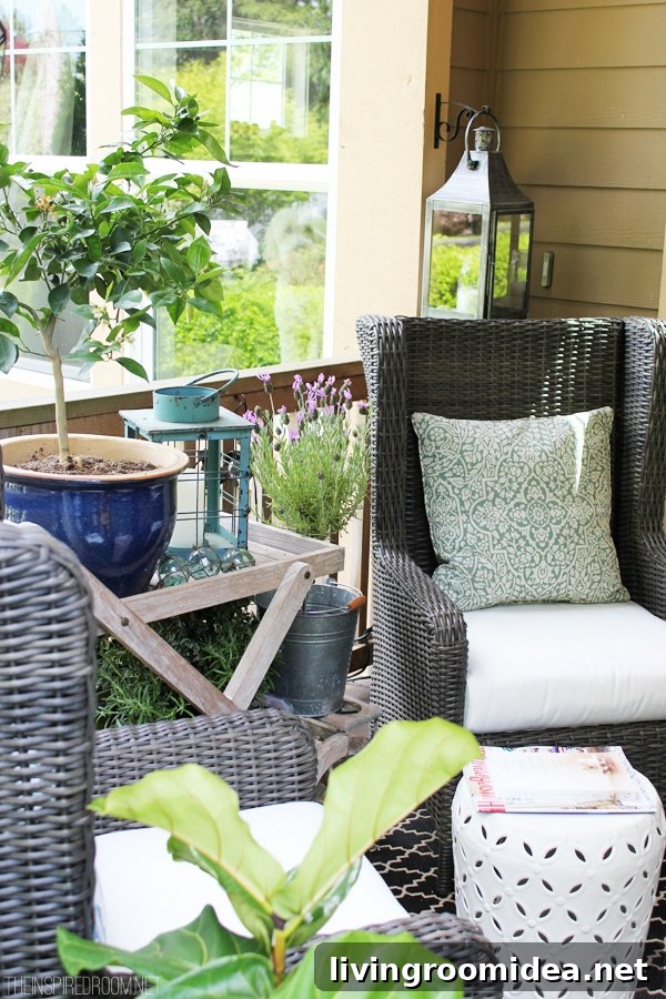 Decorating the Front Porch for Spring - The Inspired Room