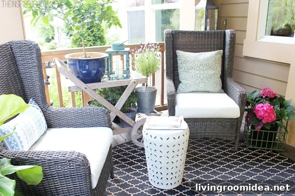 Himara Outdoor All Weather Wicker Wingback Chairs from World Market - The Inspired Room