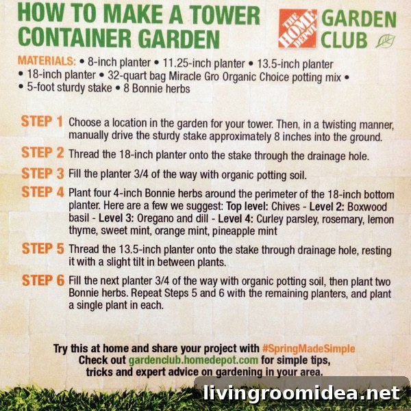 How to make a tower container garden