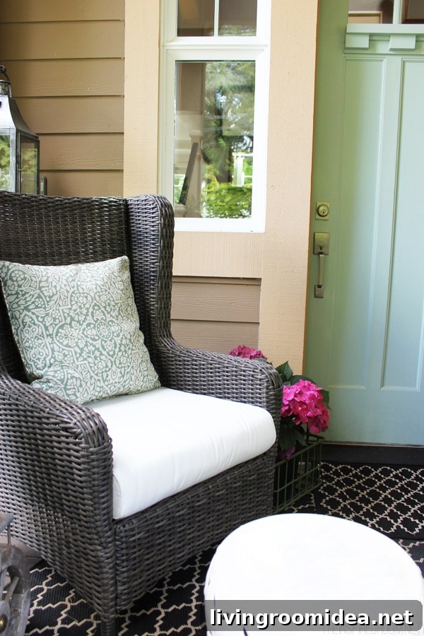 Summer Home Decorating Ideas: Tour Inspiring Seasonal Rooms 21 Spring Front Porch Decorating