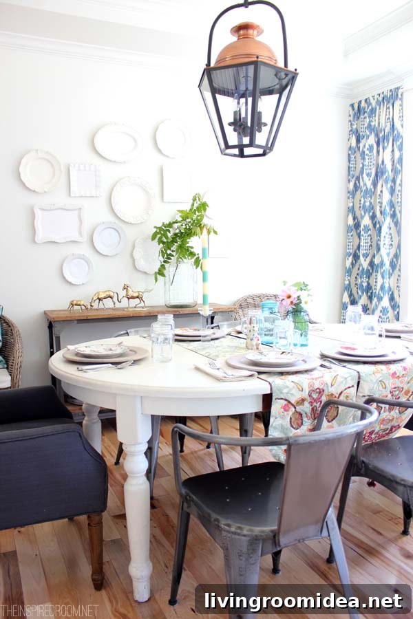 Summer Home Decorating Ideas: Tour Inspiring Seasonal Makeovers 4 Summer Dining Room - The Inspired Room