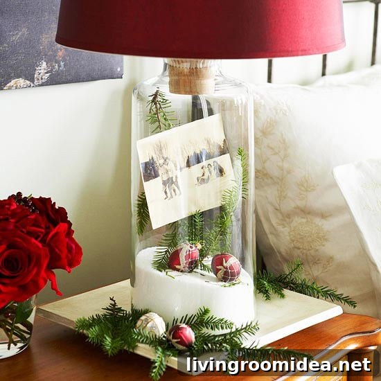 Glass Lamp Filler Christmas
