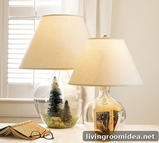 Fillable Glass Lamps: Creative Ideas and Styling Tips 9 Personalizing Glass Lamp