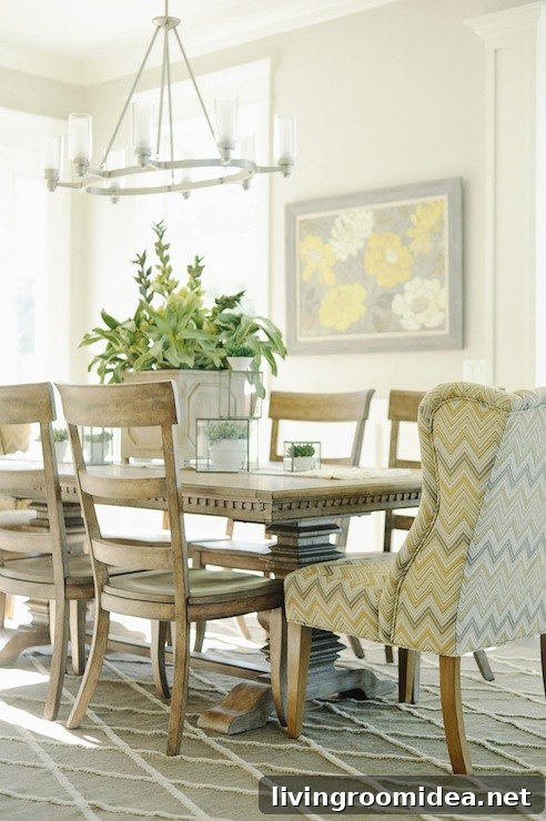 Wingback Chairs at the Head of the Table by Davies Development