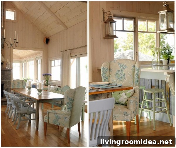 Wingback Chairs at the Head of the Dining Table - Sarah Richardson