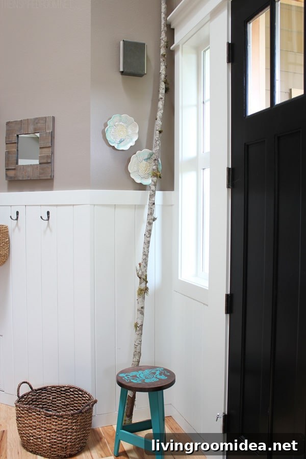Birch Branch as Decor - Decorating with Texture