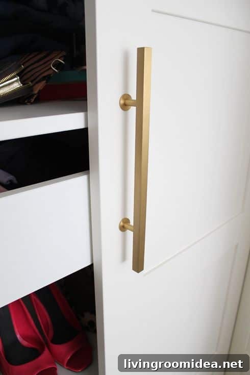 Smart Small Room Design Ideas to Maximize Space and Style 6 Lewis Dolin Hardware on Pax Wardrobe - Made By Girl