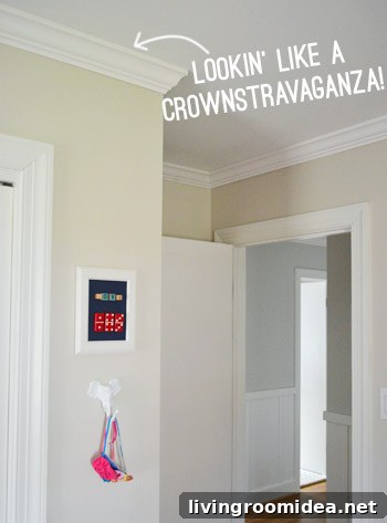 Clara's room crown molding
