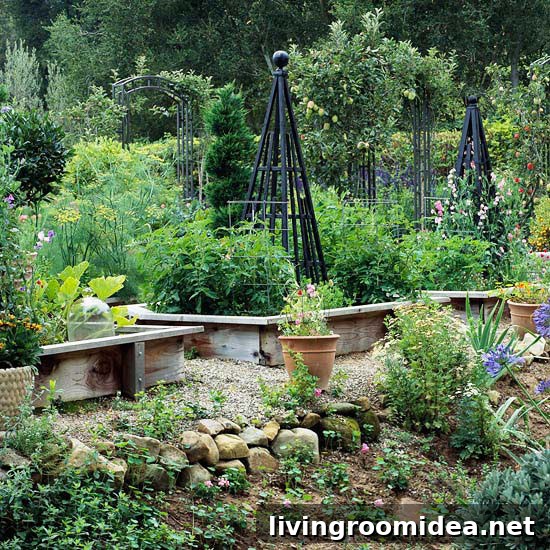 Raised Garden Beds with Trellises
