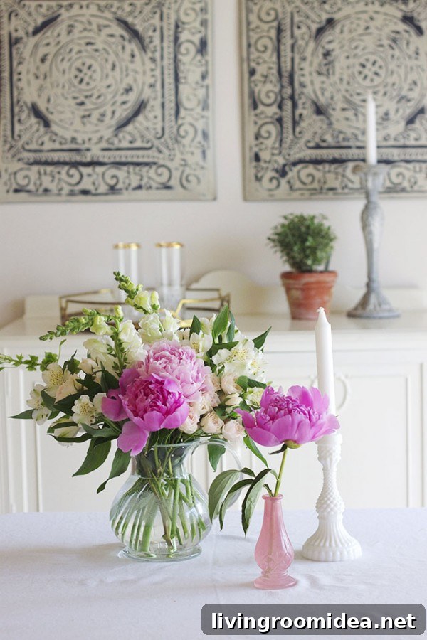 How to Make a New Place Feel Like Home - Fresh Flowers