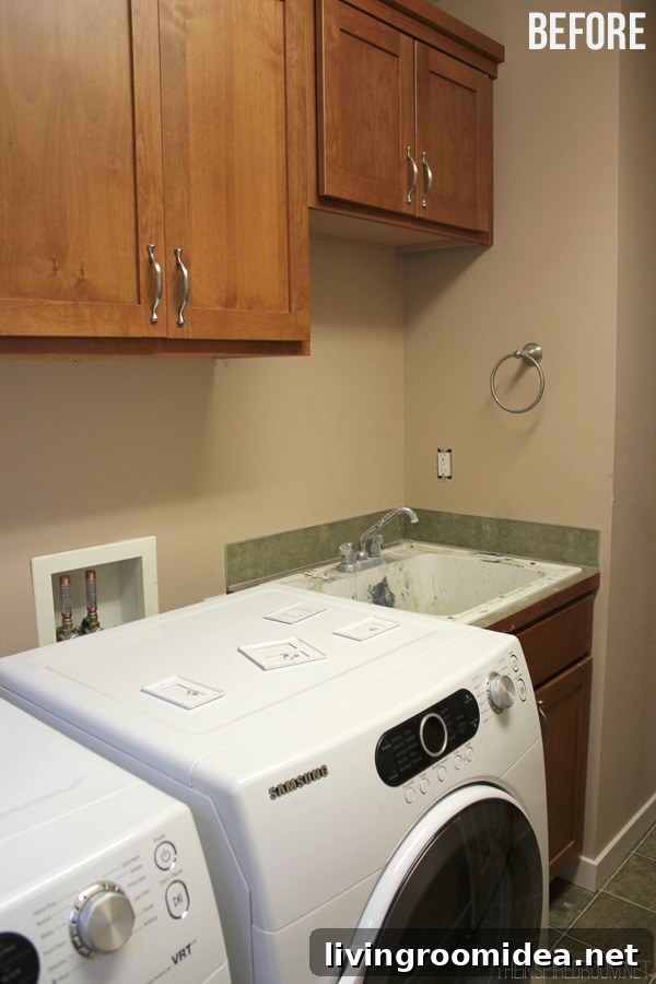 Laundry Room Before Photo