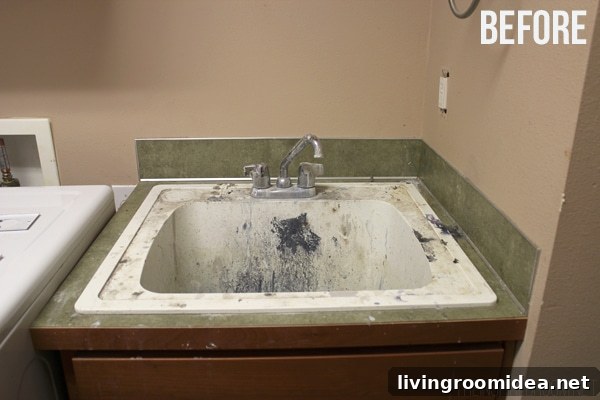The Laundry Room Before