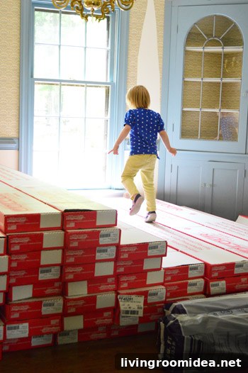 Child enjoying the new flooring