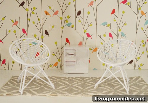 Stamped reversible rug - finished