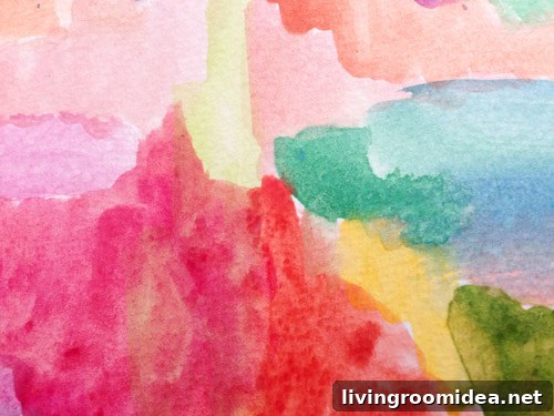 Mom's abstract watercolor