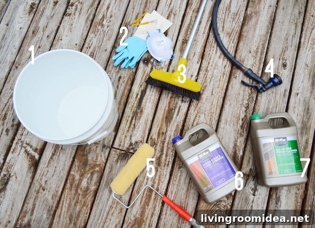 How to Strip a Deck for Staining: Step-by-Step Guide 4 Materials and supplies for stripping a wood deck