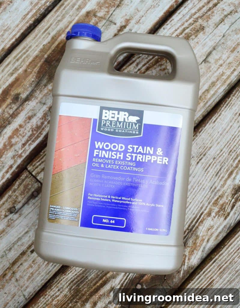 How to Strip a Deck for Staining: Step-by-Step Guide 5 Behr Wood Strain And Finish Stripper Bottle