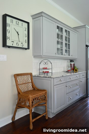 Marble subway tile backsplash