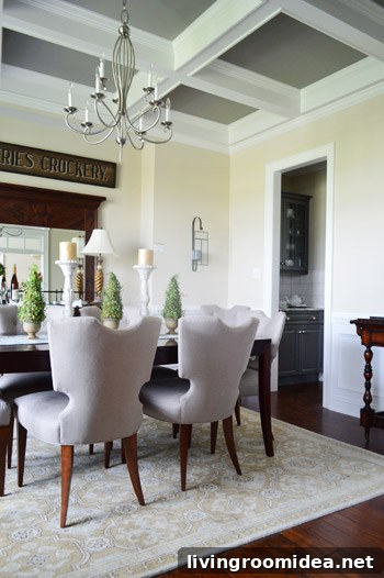Coffered ceiling
