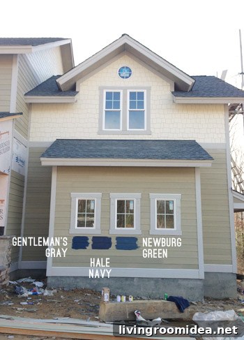 Painted exterior close-up