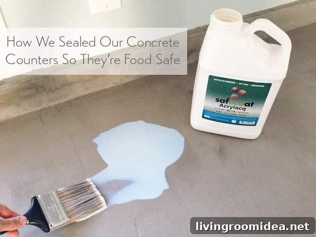 How to Seal Ardex Concrete Countertops for Lasting Protection 2 Sealing-Food-Safe-Ardex-Concrete