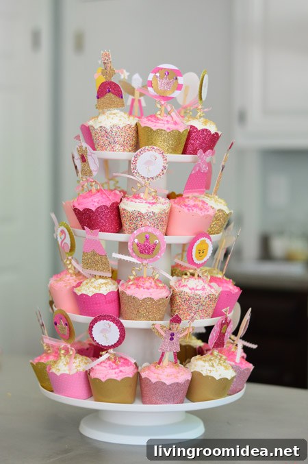 Decorated cupcakes